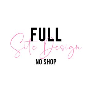 Full Site Design - No Shop